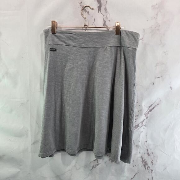 Columbia Skirt Womens Medium Gray Mini Rocky Ridge III Cotton Circle Active - Picture 1 of 10